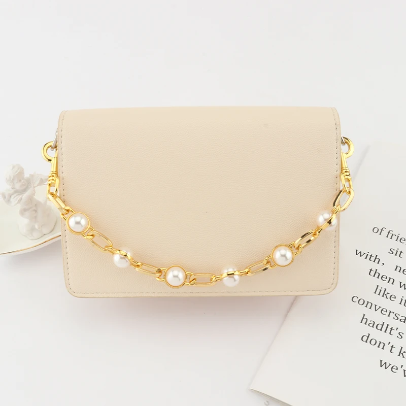 

New 40 CM Pearl Akellassell Body Bag Shoulder Bag With Handbag Resin Chain With DIY Handle