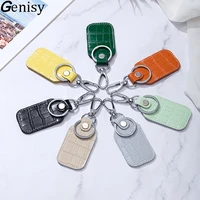 entrance guard access keychain leather cover for starline alarm tags pik intercom keys holder diy badge case for the pandect tag
