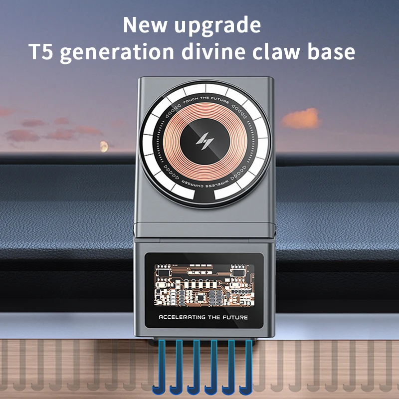 Для Tesla Model 3/Y/HIGHLAND 2024 Автомобильный держатель iPhone 13/14/15 с центральным управлением