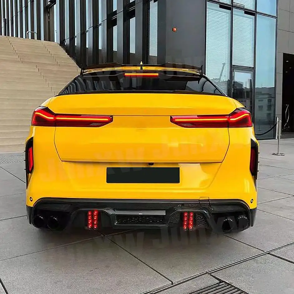 Диффузор заднего бампера Bodykit для BMW F96 X6M 2019-2022 разветвители подбородка с