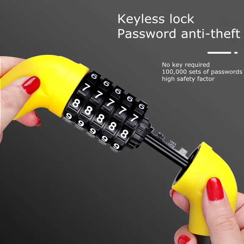 Велосипедный замок с защитой от кражи для горного велосипеда 5 цифрами и кодом