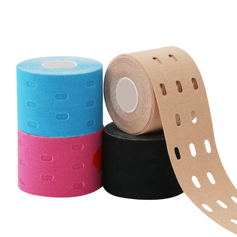 

3/6 Piece 500cm X 5cm Kinesiology Muscle Exercise Care Elasticity Physiotherapy Roll Up Therapy Tape Adhesive