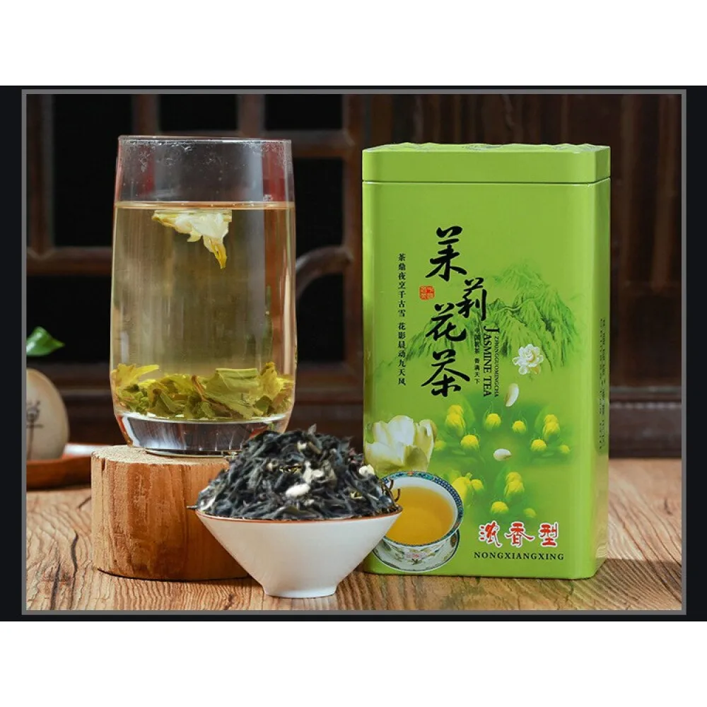 

Новый Цветочный чай, супервысококачественный жасминовый чай, зеленый чай, полезный чай 500 г 250 г, нежный консервированный чайник без чайника