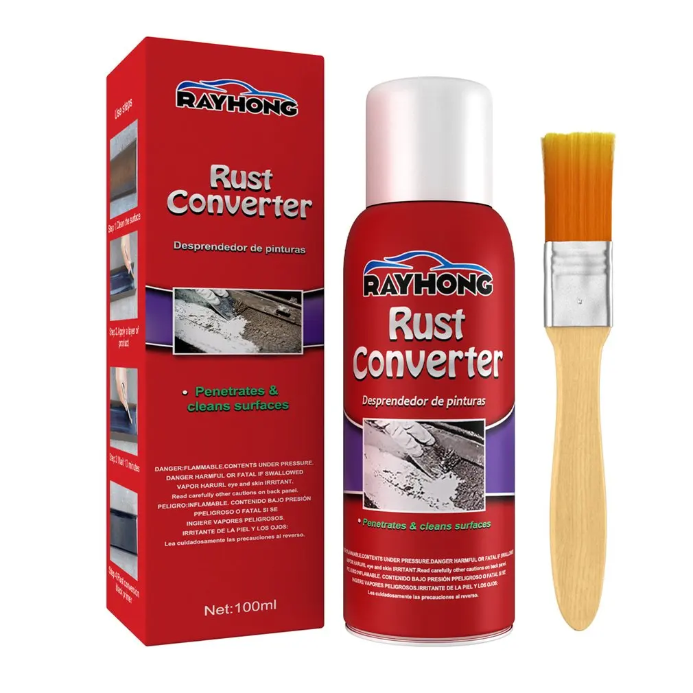 

Hot 100ml Car Anti-rust Rust Remover Paste Multi Purpose Chassis Rust Converter Repair Iron Metal Surfaces Maintenance Cleaner