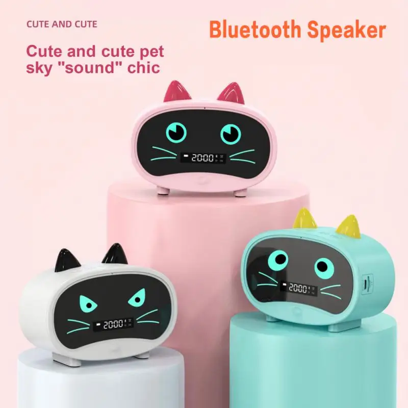Bluetooth-колонка с кошачьими ушками и светодиодным дисплеем | Электроника