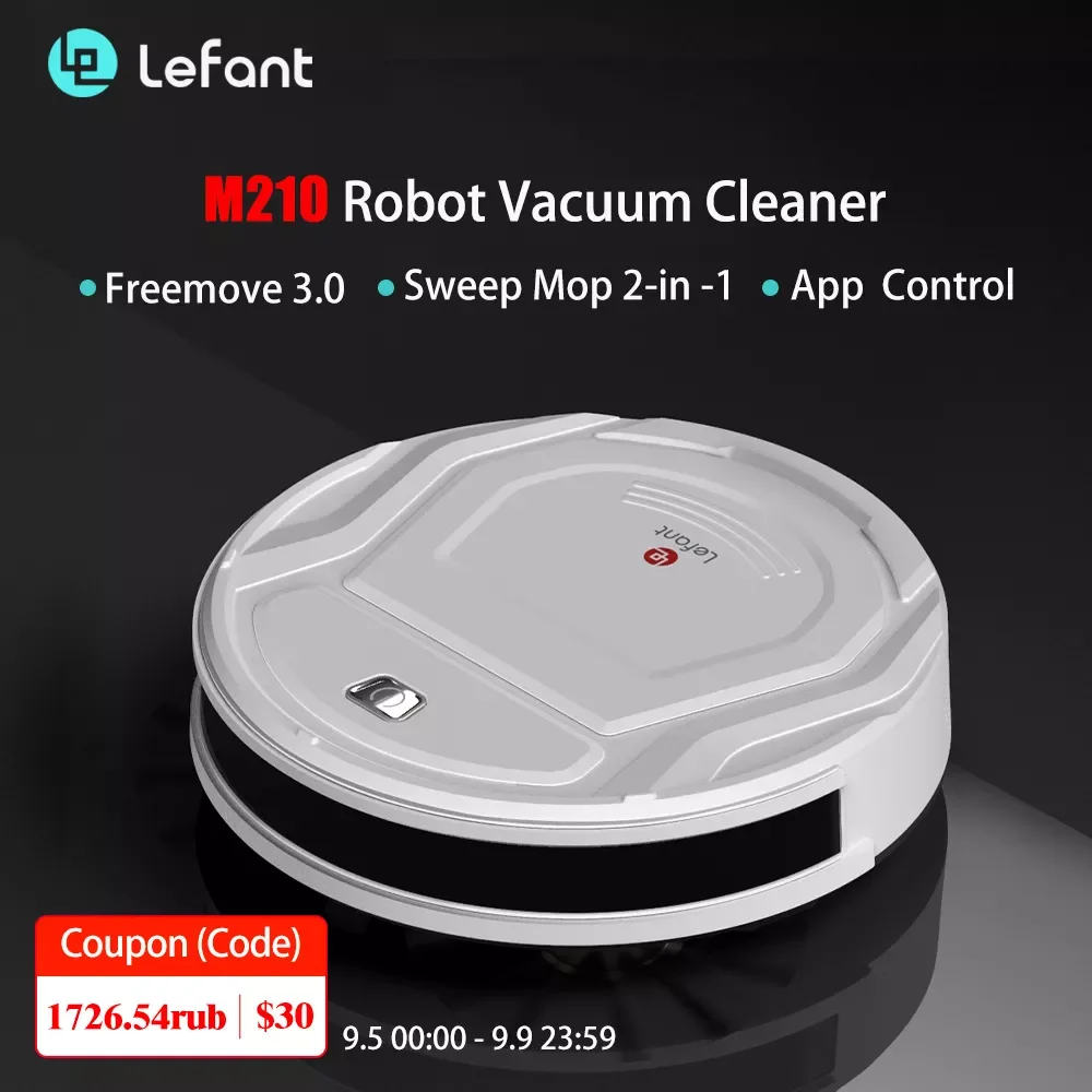 

Lefant M210 Robot Vacuum Cleaner for Smart Home Pet Hair Robotic Wireless Vacuum Cleaners Mini Mop Sweep App Control Wet and Dry
