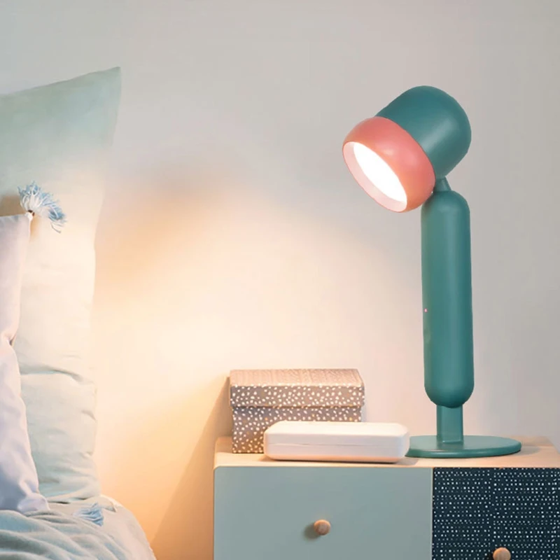 

Portable Night Lamp Reading Table Lamp USB Rechargable for Student Office Study for d.r.itory Bedroom Reading Kids Gift