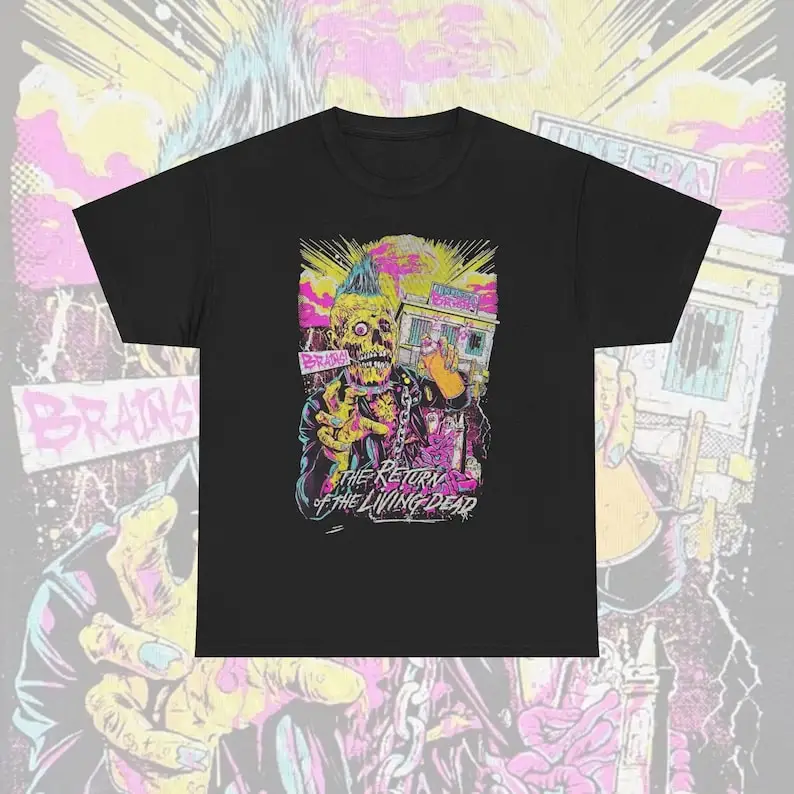 Футболка Возвращение живых мертвецов футболка зомби рубашка из фильма ужасов со