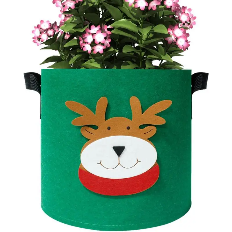 

Нетканые мешки для выращивания растений, 7/10 галлонов, дышащие рождественские садовые мешки для посадки, Водосберегающие нетканые контейнеры для растений