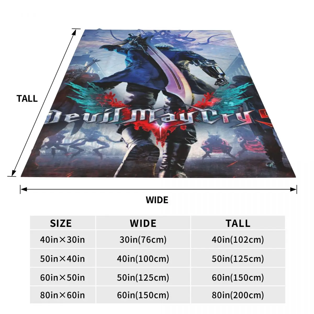 D-Devil May Cry DMC игровые одеяла чехол для дивана фланелевые зимние мультяшные