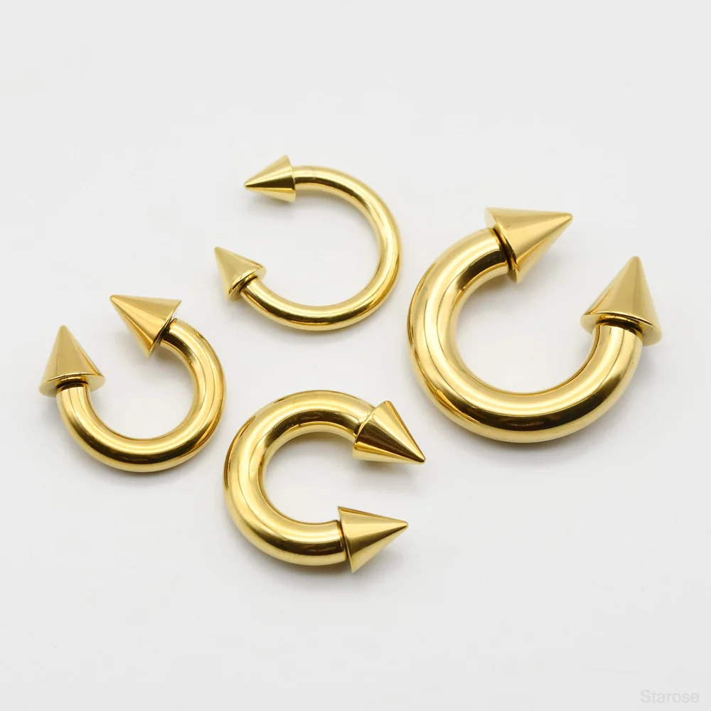 1 шт. кольцо в форме подковы из нержавеющей стали