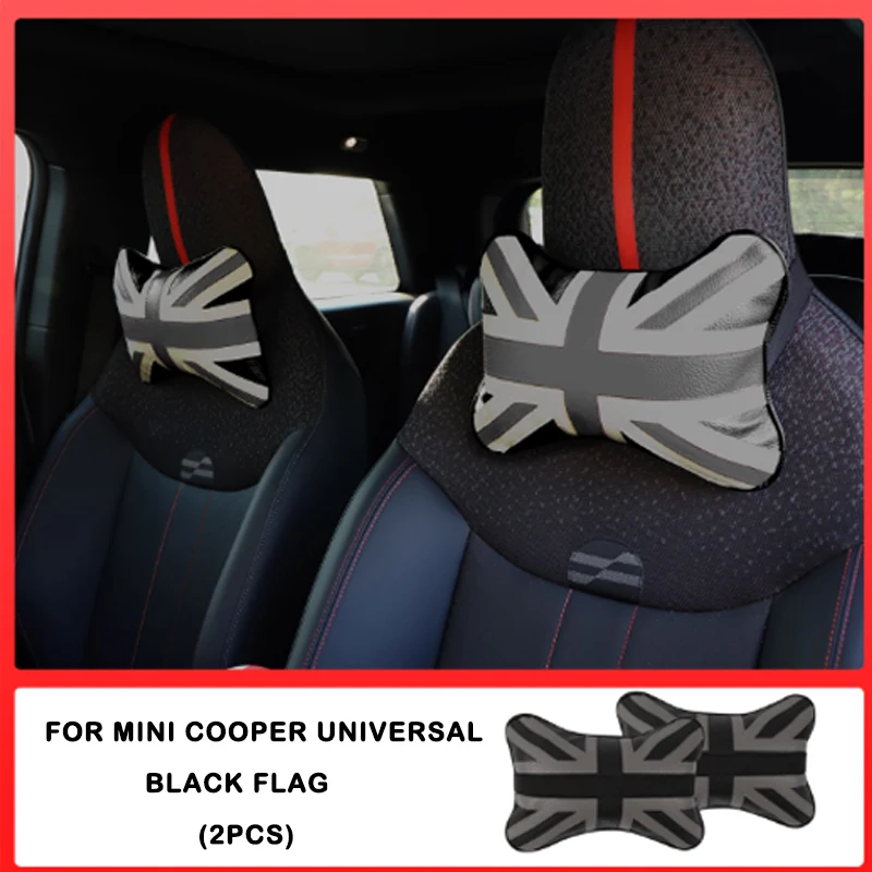 

Автомобильная подушка для шеи для Mini Cooper F55 F56 R56 U25 F60 R55 R56 R60, универсальная кожаная подушка для подголовника, аксессуары для поддержки безопасности