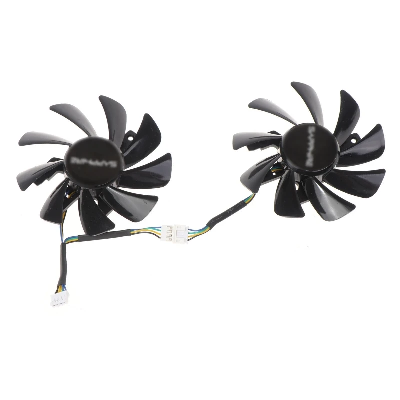 

2 шт./компл. 85 мм/3,35 дюйма T129215SU VGA вентилятор для Sapphire RX 580 2048SP 8G D5 охлаждающий вентилятор для видеокарты 4 контакта 12 В а Прямая поставка