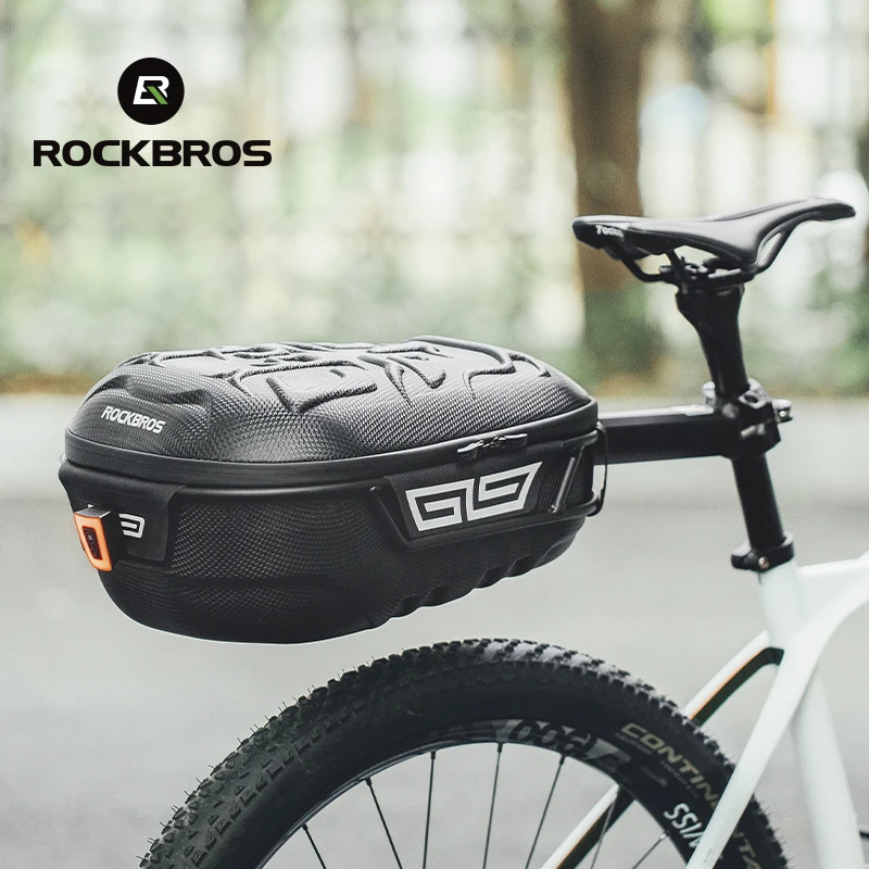 

Водонепроницаемая Велосумка Rockbros, официальная вместительная сумка на заднюю стойку, твердая оболочка, аксессуары для горных велосипедов