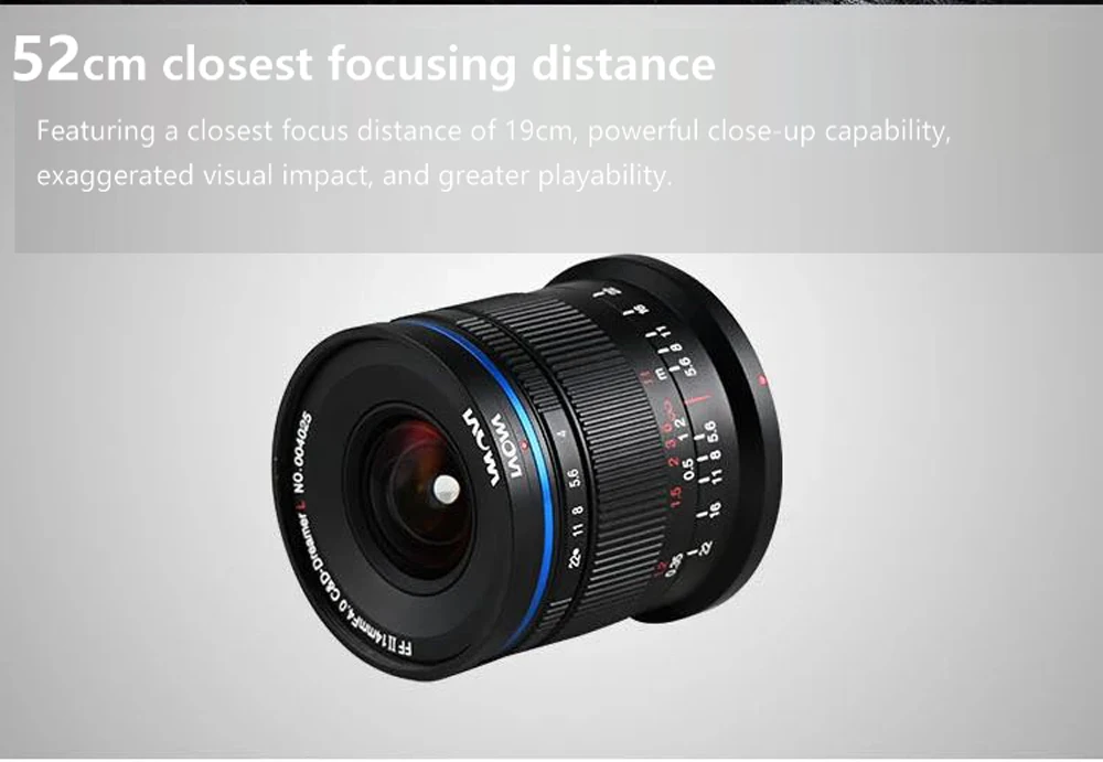 Объектив LAOWA 11 мм F4.5 14 F4.0 для камеры Canon Nikon Sony Leica M/L DL Mount