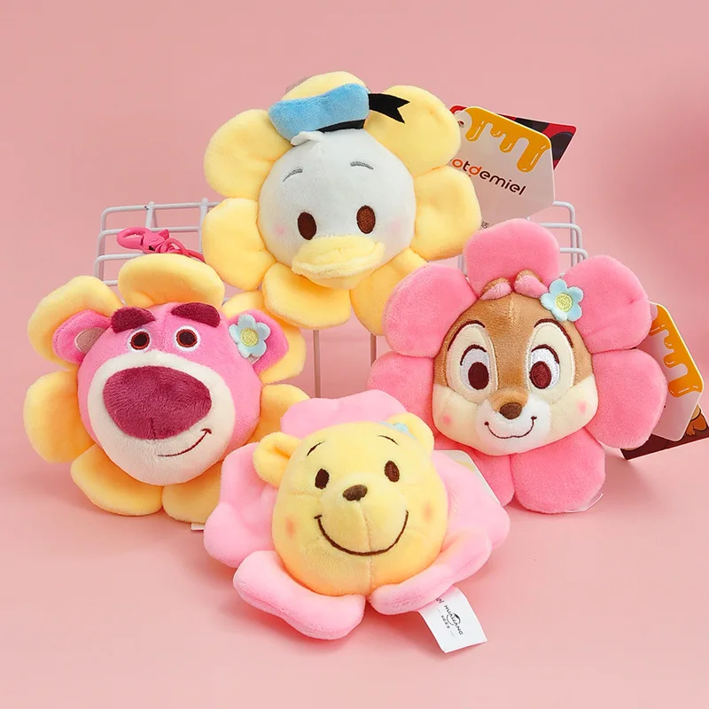 

Disney Plush Doll Cute Lotso Winnie Donald Duck Keychain Backpack Pendant Cartoon Strawberry Bear Kids Birthday Party Gift 2022