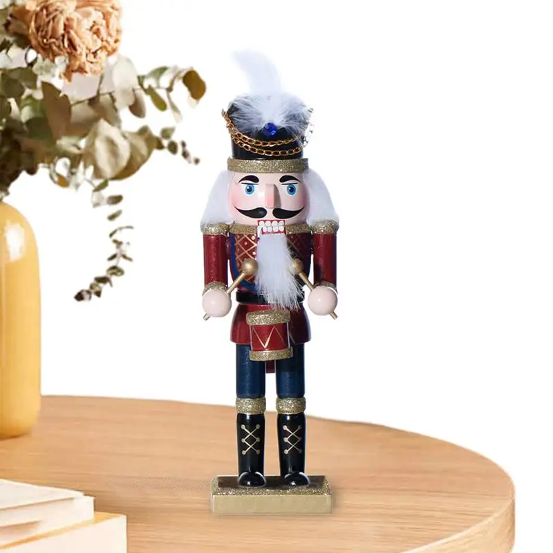 

Деревянные декоративные гайкеры, рождественские украшения, праздничные гайкеры, настольные маленькие праздничные фигурки для стола, центральные части, искусственные сувениры