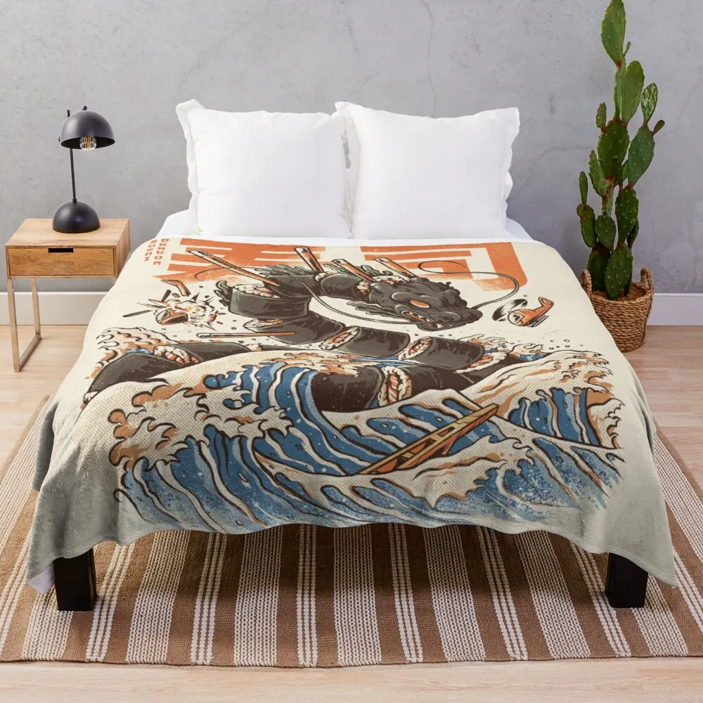 

Great Sushi DragonThrow Blanket Fashion Sofa Blankets