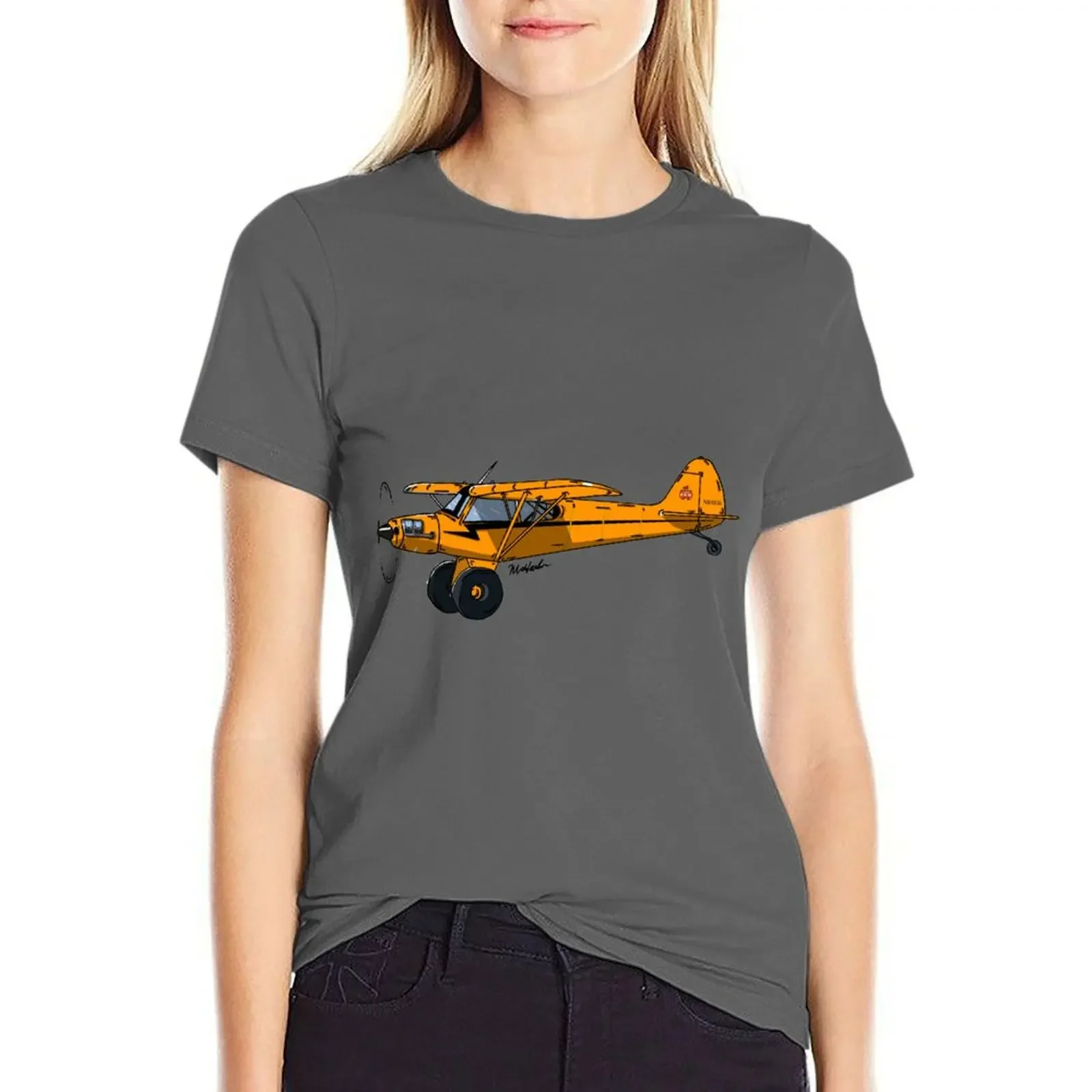 Футболка J3 Piper Cub N8183L футболка с коротким рукавом аниме одежда милая женская