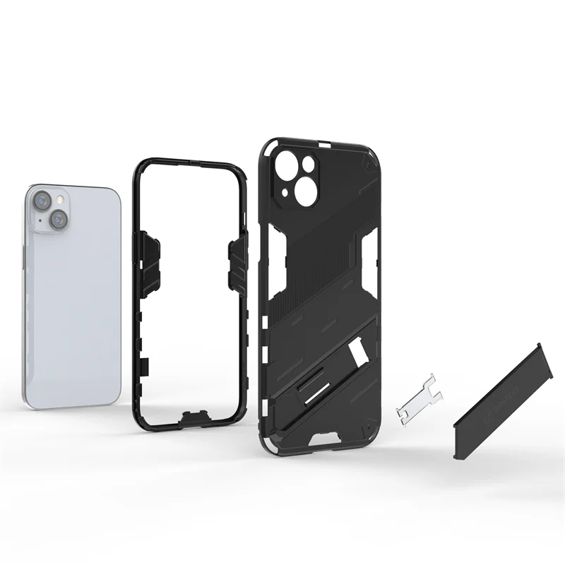 Shockproof Case For iphone 14 Plus Case For iphone 14 Plus Cover Funda Capa Coque Holder Stand PC Back Bumper For iphone14 Plus