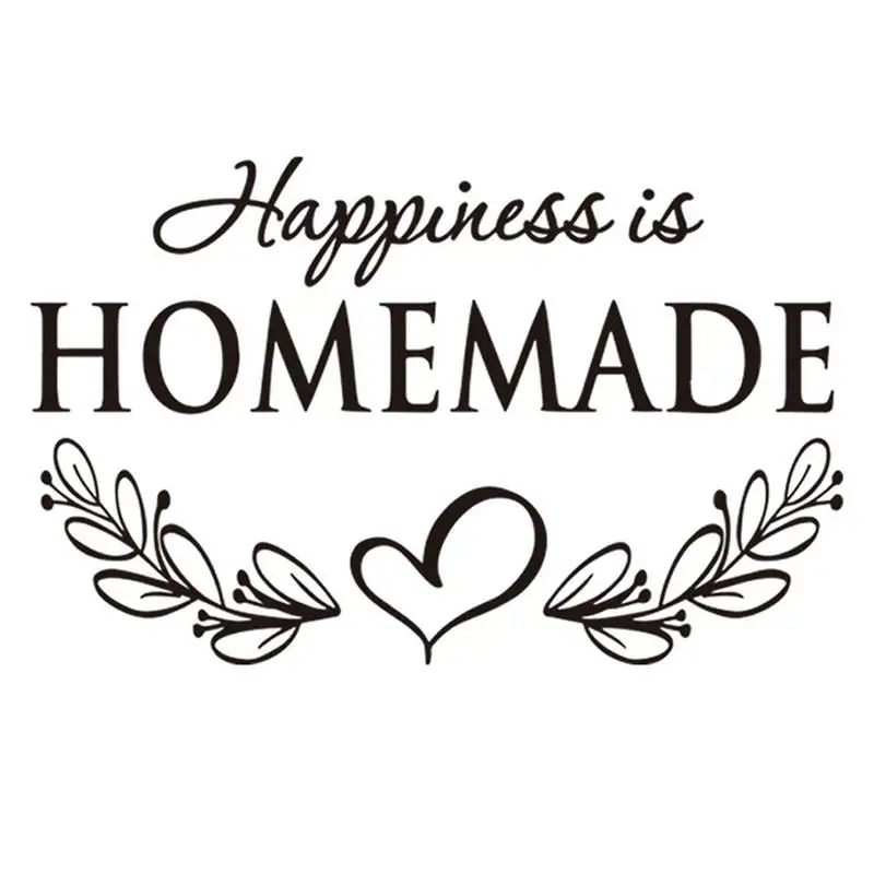 

1PCS Creative English HOMEMADE Decorative Wall Stickers Reusable PVC Window Decal For Living Room Home Background Decor