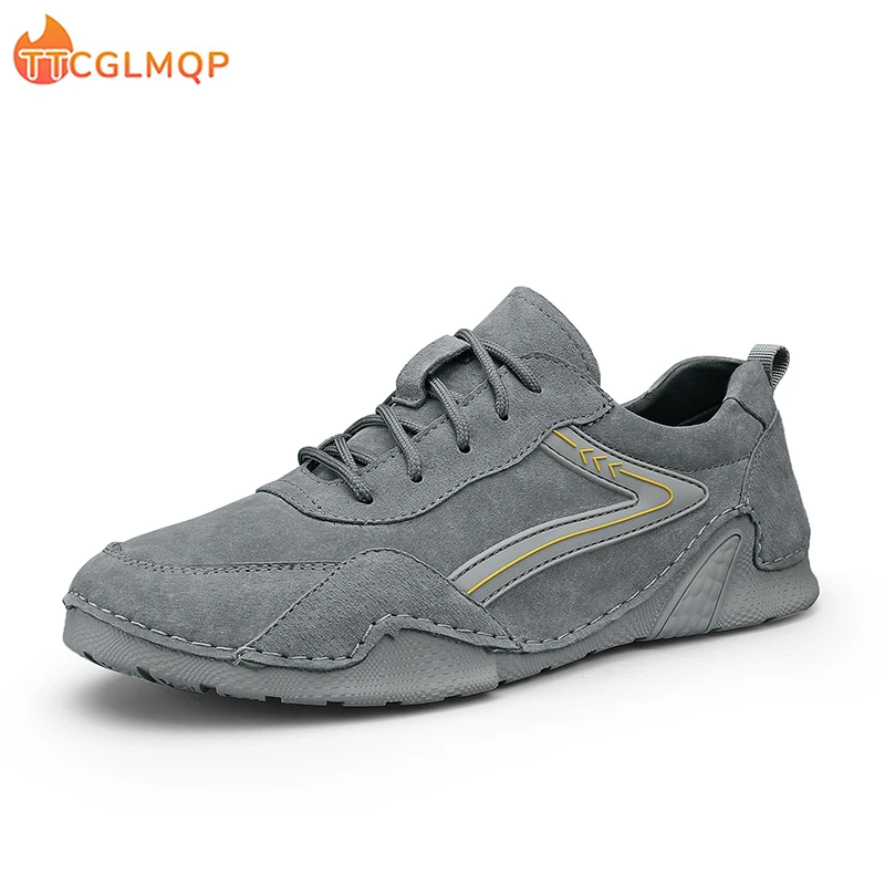 

New Men's Casual Shoes Handmade Light Loafers Outdoor Footwear Men's Shoes Soft Leather Flat Moccasins Plus Size Men's Sneakers