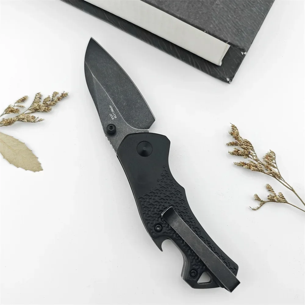 Тактический Складной Нож KS 8337 Craze BlackWash 8Cr13Mov Tanto Blade Открывалка Для Бутылок Из