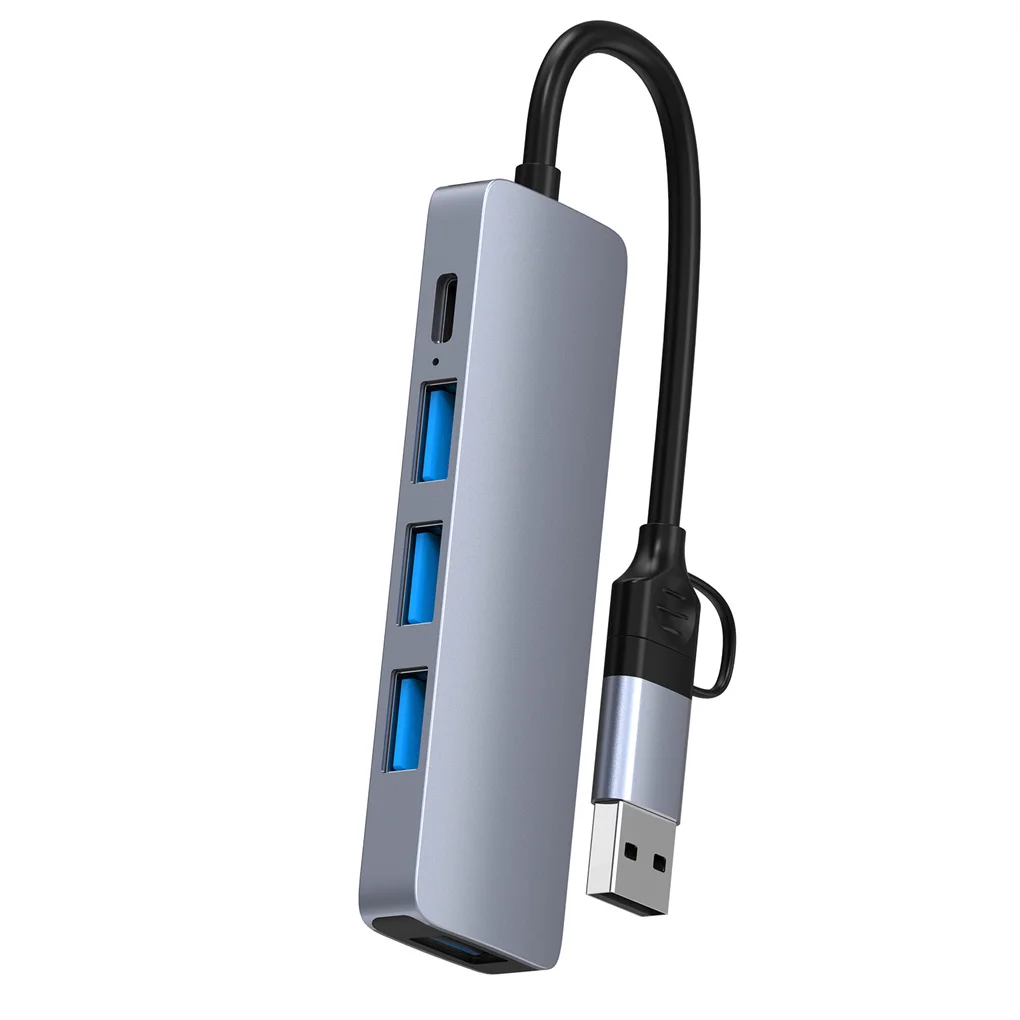 

USB A/C концентратор 5 в 1, устройство для передачи данных, портативные телефоны, двойной адаптер, док-станция, оборудование