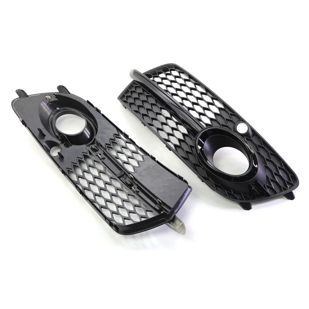 

Bumper Grille Honeycomb Black Vehicle Fittings Foglight Cover Easily Clean Exterior Part Center Mesh Replacement for Q5