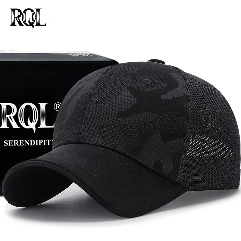Men's Baseball Cap Summer Hat for Male 2022 Sun Hat Camouflage Fashion Brand Quick Drying Mesh Breathable Snapback Trucker Hat
