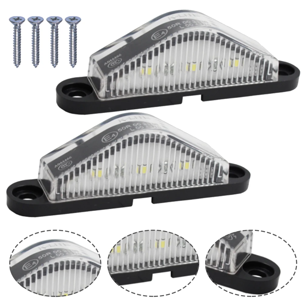 

2x LED License Plate Lights Truck Caravan Trailer Boat 10-30V White Light LED NUMBER PLATE LIGHT