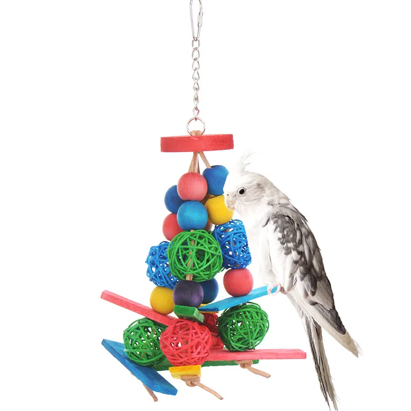 

Игрушка-попугай, натуральный попугай, игрушки для жевания и скалолазания, безопасные и нетоксичные для мелких и средних попугаев