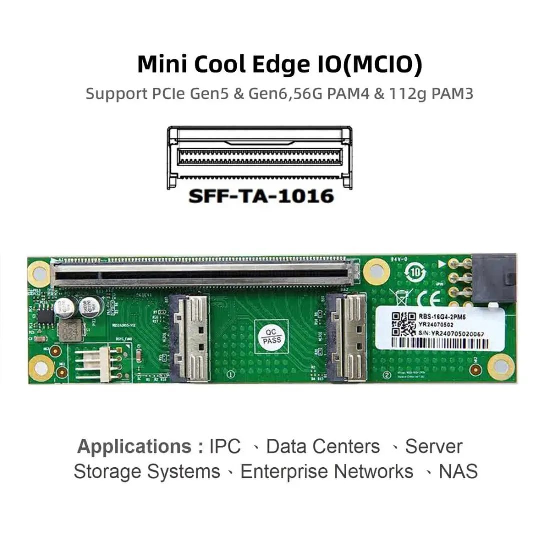Новый адаптер PCIe 5.0 2025 года: база X16 MCIO 8i Female NVMe + двухпортовый внешний графический адаптер PCIe 5 для док-станции и расширения GPU (art.: 3920da0a7cfab) - 3920da0a7cfab