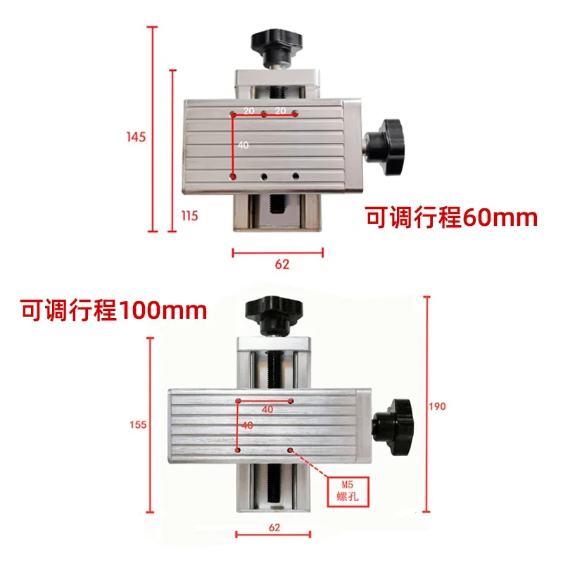 Крестовая Обрезка ползунок 2D позиционер линейная направляющая ось XY Регулировка