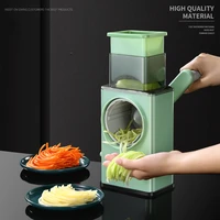multifunctional drum vegetable cutter kitchen household circular vegetable cutter rotary grater hand slicer kitchen tool