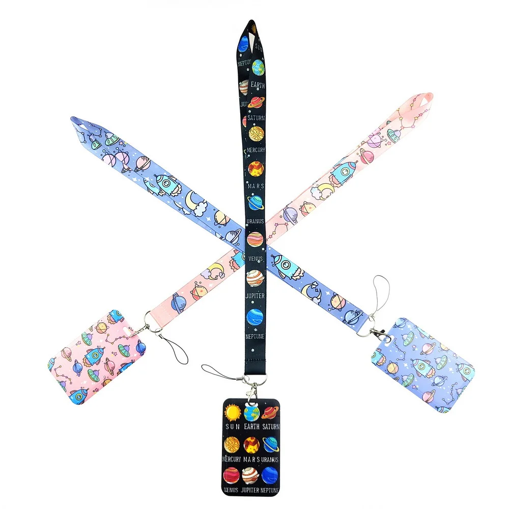 Фильм ужасов Хэллоуин искусство мультфильм ремешки автобус ID имя держатель