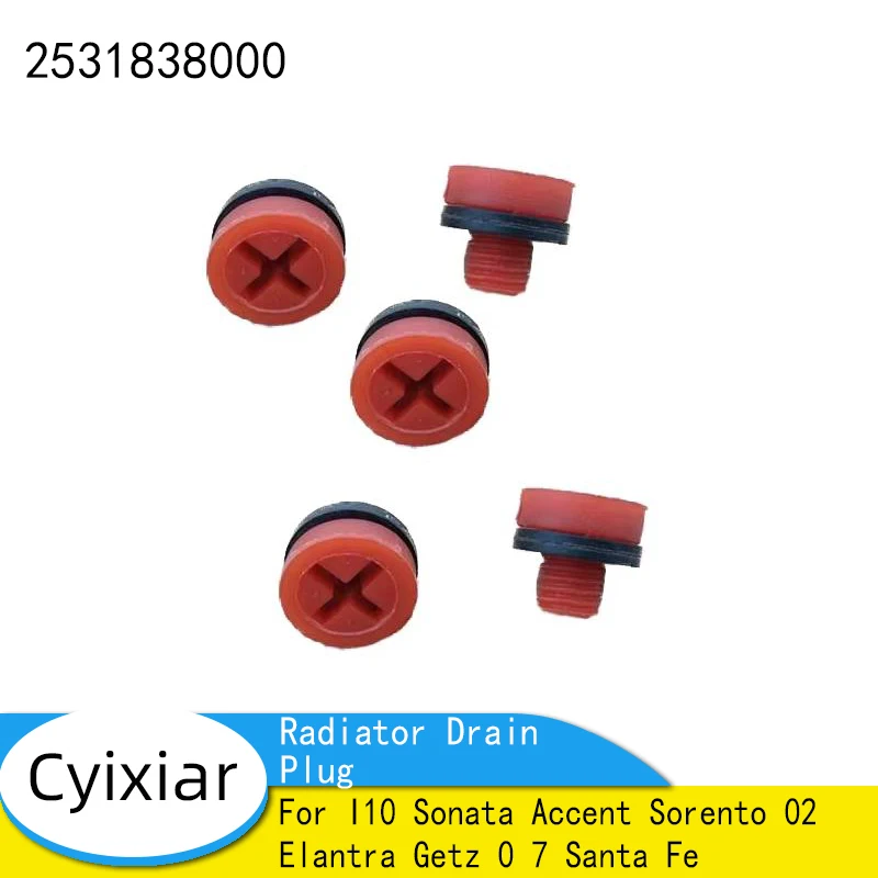 5 шт. сливная пробка радиатора бак для воды I10 Sonata Accent Sorento 02 Elantra Getz 0 7 Santa Fe 2531838000