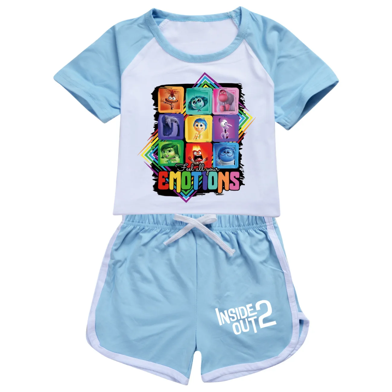 2 шт. пижамный комплект с изображением героев фильмов летняя детская футболка