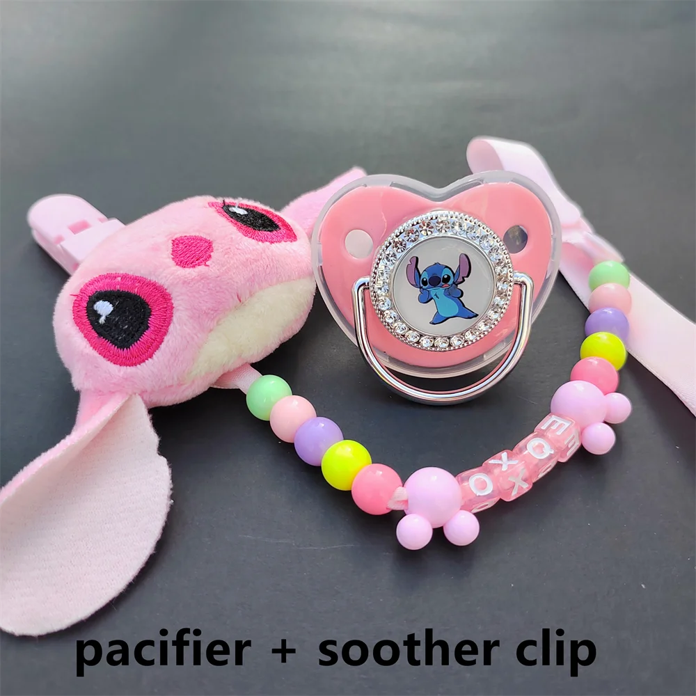 

Handmade Baby Feeding Accessories Soother Clip Kids Personnalisé Bébé Name Pacifier Chain Holder Infant Birthday Tetine Gift