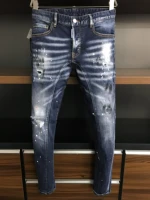 dsquared2 splatter color print jeans d2 couple black stain ripped patch jeans boyfriend gift distressed streetwear size44 54a399