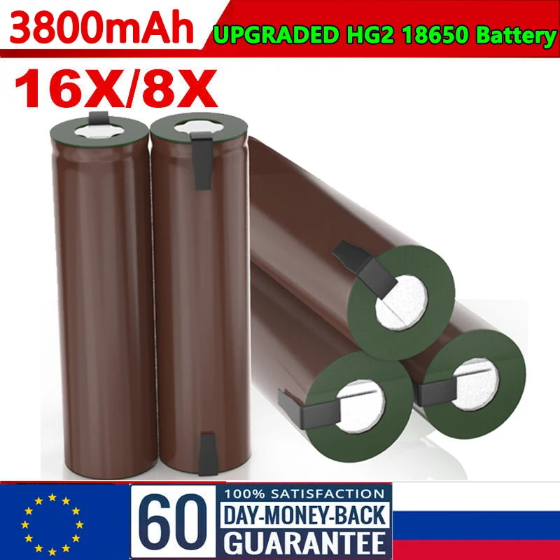 

Новый аккумулятор 18650 3800 мАч 18650 3,6 в разряд 20 А, предназначен для аккумуляторов hg2 + никелевая перезаряжаемая батарея «сделай сам»