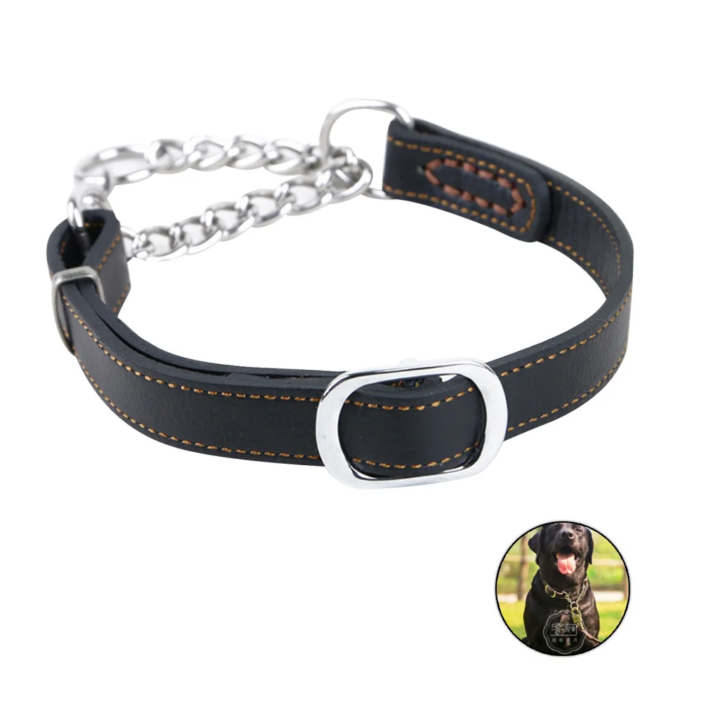 

1pc Collar Harness with Stainless Steel Chain for Professional Training Daily Walking