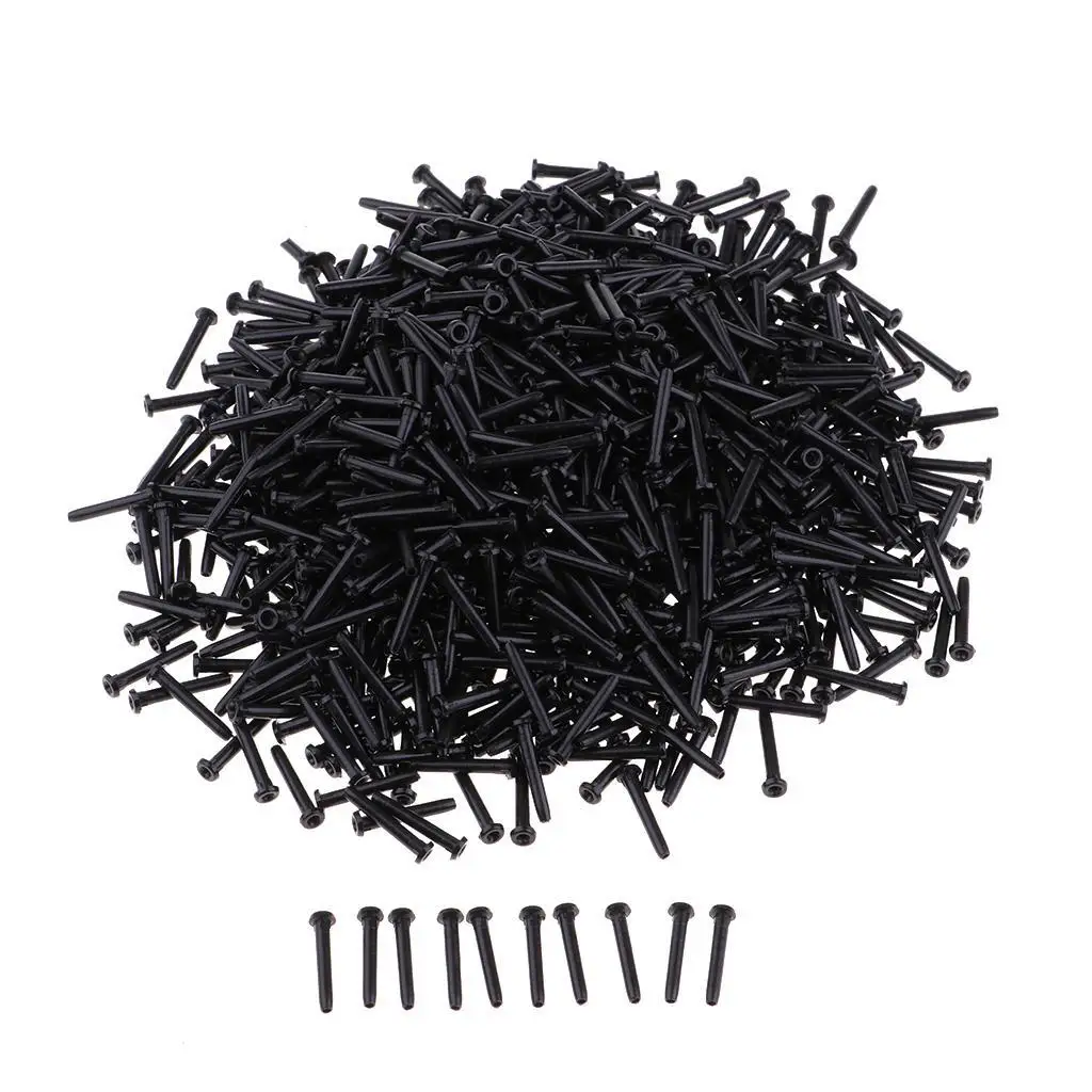 

Badminton Racket Equipment Nylon Grommets String Protector Black 2.1x13.2