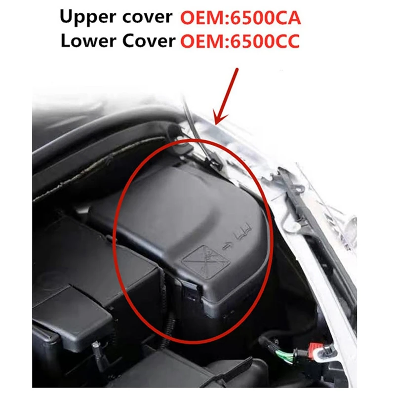 

6500CC For Peugeot 307CC SW 308CC SW 408 3008 RCZ Citroen C4picasso DS5 Fuse BSM Servo Box Cover Bracket