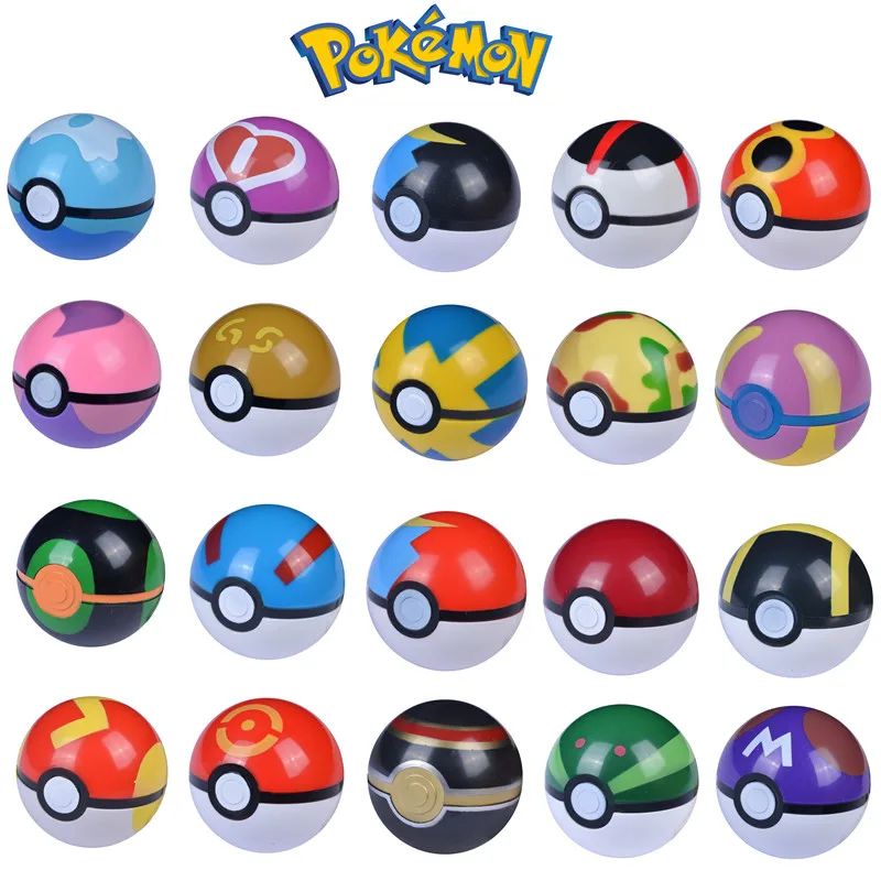 

21 Styles Of Pokemon 6.8 Cm Pokémon Poke Ball And 2-3 Cm Animation Movable Character Model Toy Figure Children Birthday Gift