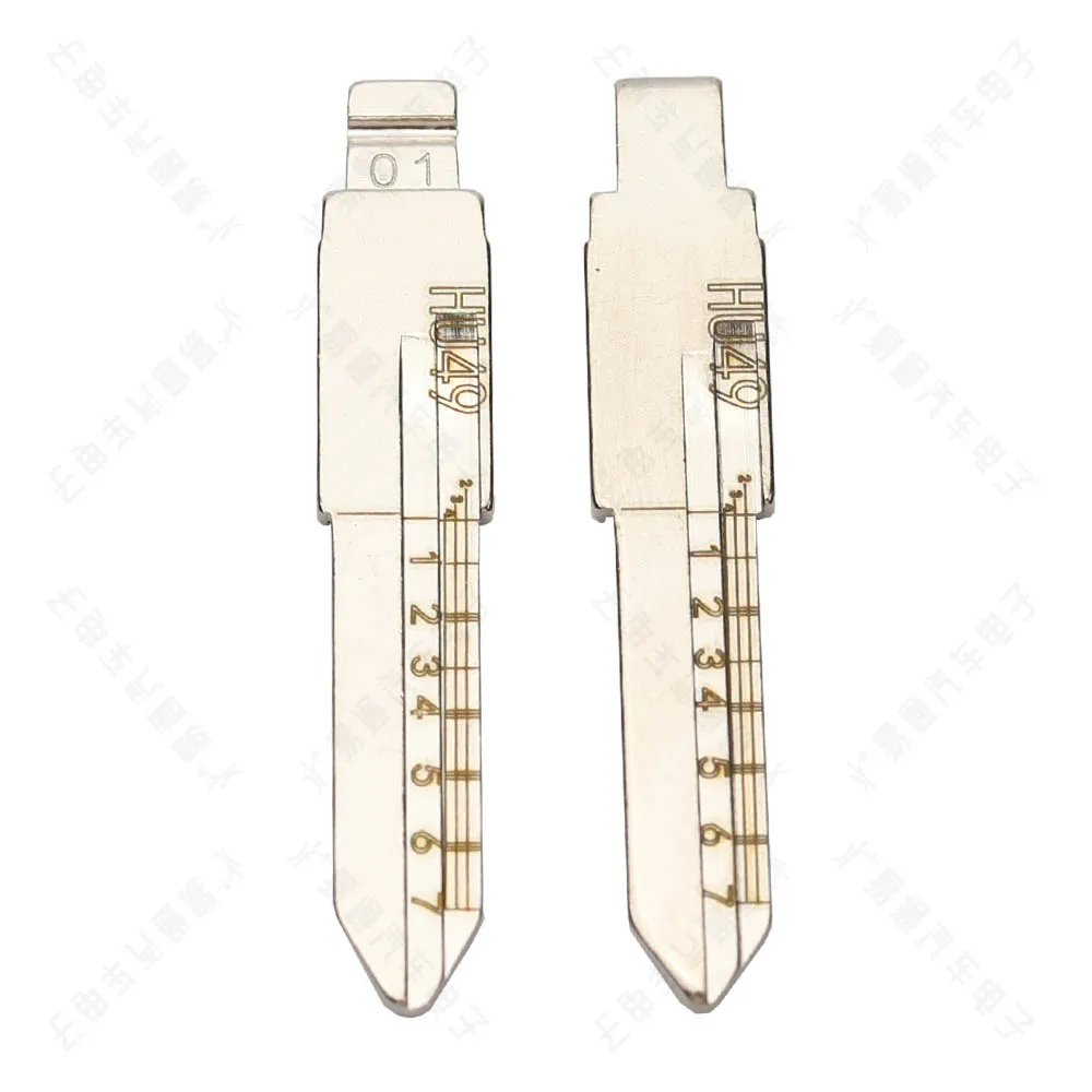 

10 шт./лот HU49 Выгравированный линейный ключ № 01 для Volkswagen Jetta Santana Lishi 2 в 1 лезвие для ножниц