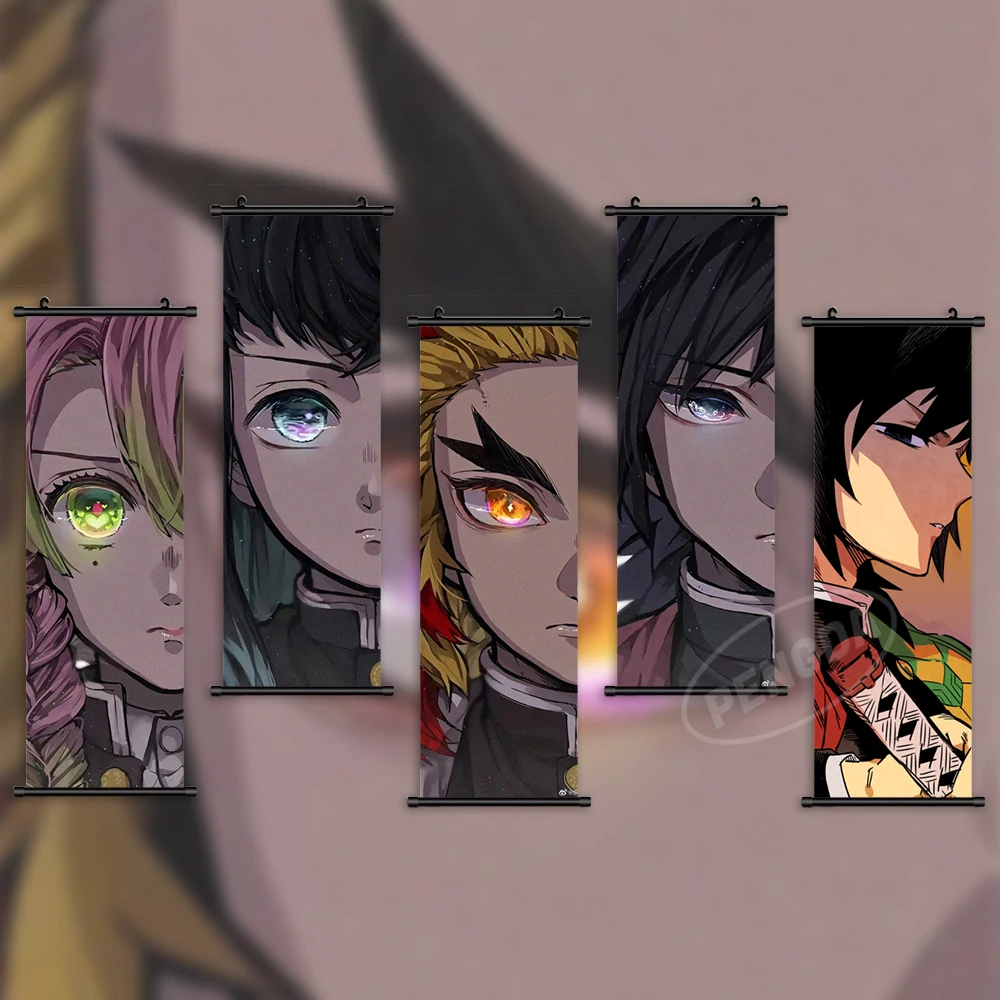 

Wall Art Kanroji Mitsuri Canvas Anime Pictures Demon Slayer Painting Print Rengoku Kyoujurou Poster Hanging Scrolls Home Decor
