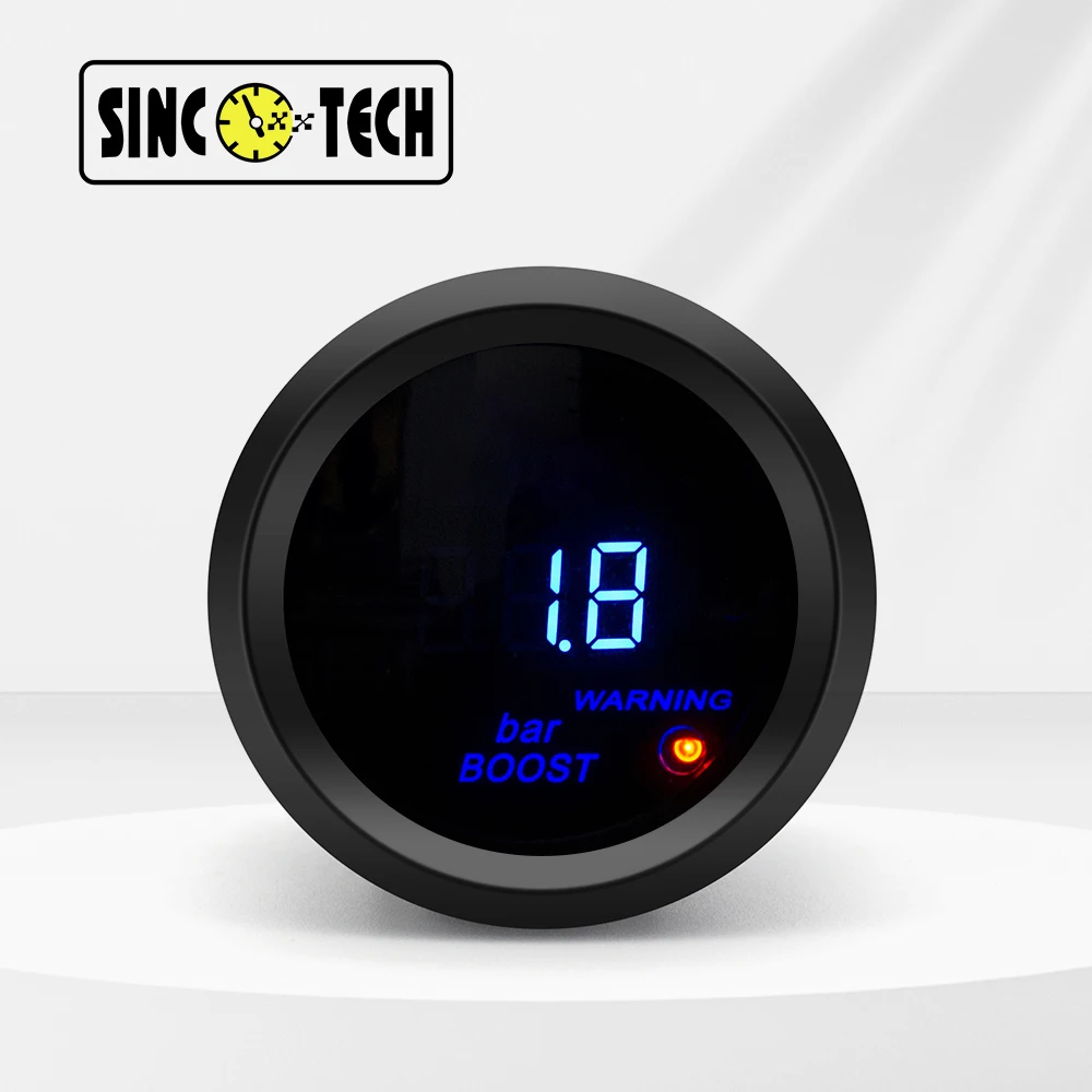 

52mm SincoTech 611 Series LED Boost Gauge Bar Automobile Meter With Sensor