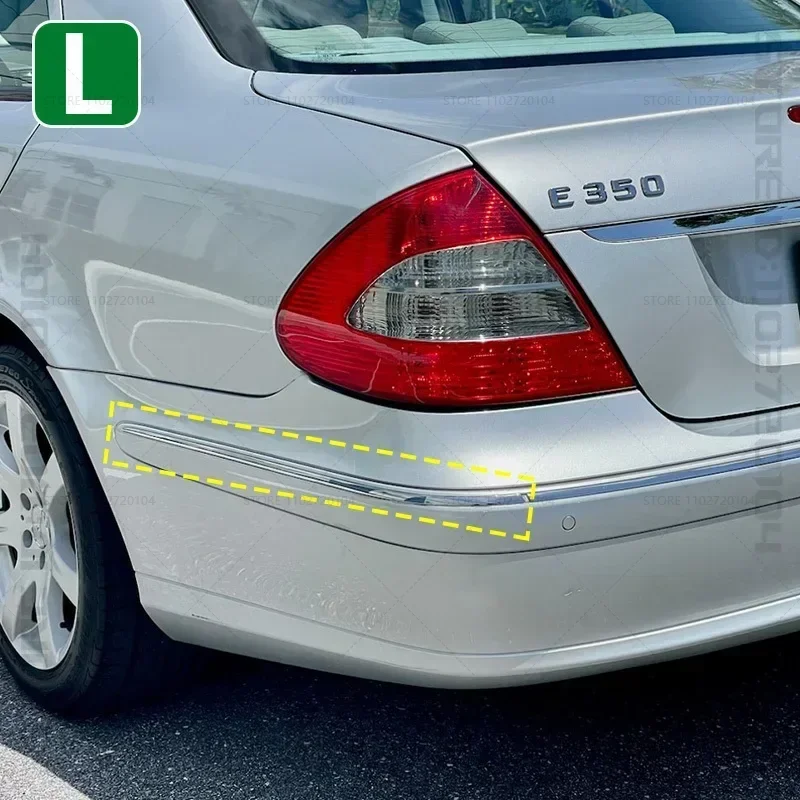 

Для 2007-2009 W211 Mercedes Benz E320 E350 E550 E63 AMG хромированная полоса заднего бампера 2118852721 2118852821
