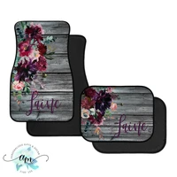 personalized car mats floral car mats car and auto accessories suv and truck floor mats gifts for her